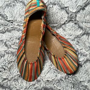 EUC- Tieks sunset stripe ballet flats Size 10